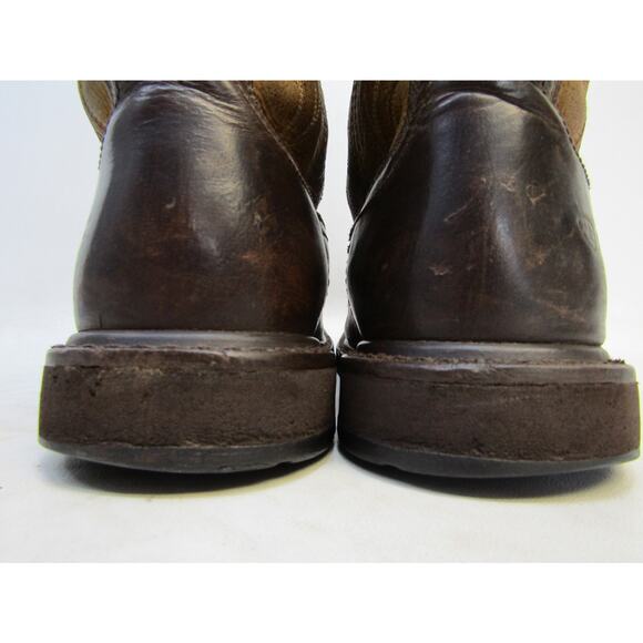 Ariat Mens Size 10.5 D Two Toned Brown Leather Cowboy Western Work Boots main image 11